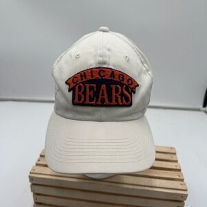 Youngan Hat Chicago Bears Vintage Snapback Embroidered Logo Cream Mens OSFM